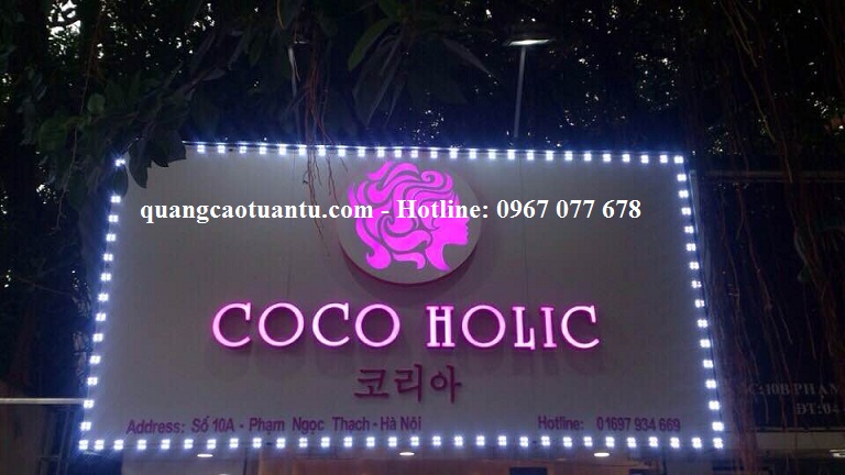 Làm biển quảng cáo chữ nổi sáng shop thời trang Coco Holic - ảnh 2